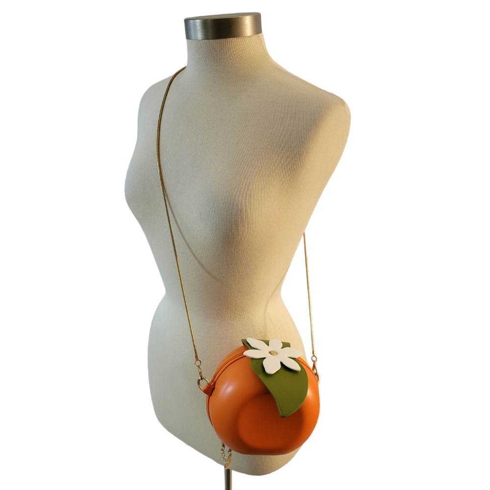 Figural Orange Purse Crossbody Strap